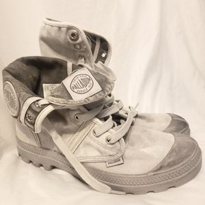PALLADIUM gray boots women's size 8